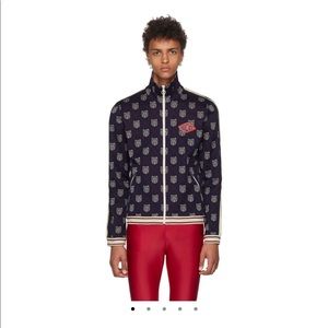Gucci Navy Checkered Track Jacket
